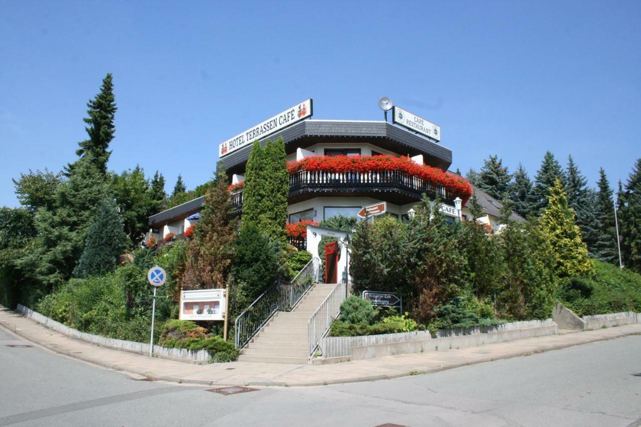 Themen Hotel Terrassen Cafe Bad Munder am Deister Bagian luar foto