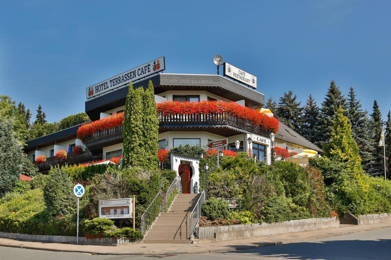 Themen Hotel Terrassen Cafe Bad Munder am Deister Bagian luar foto